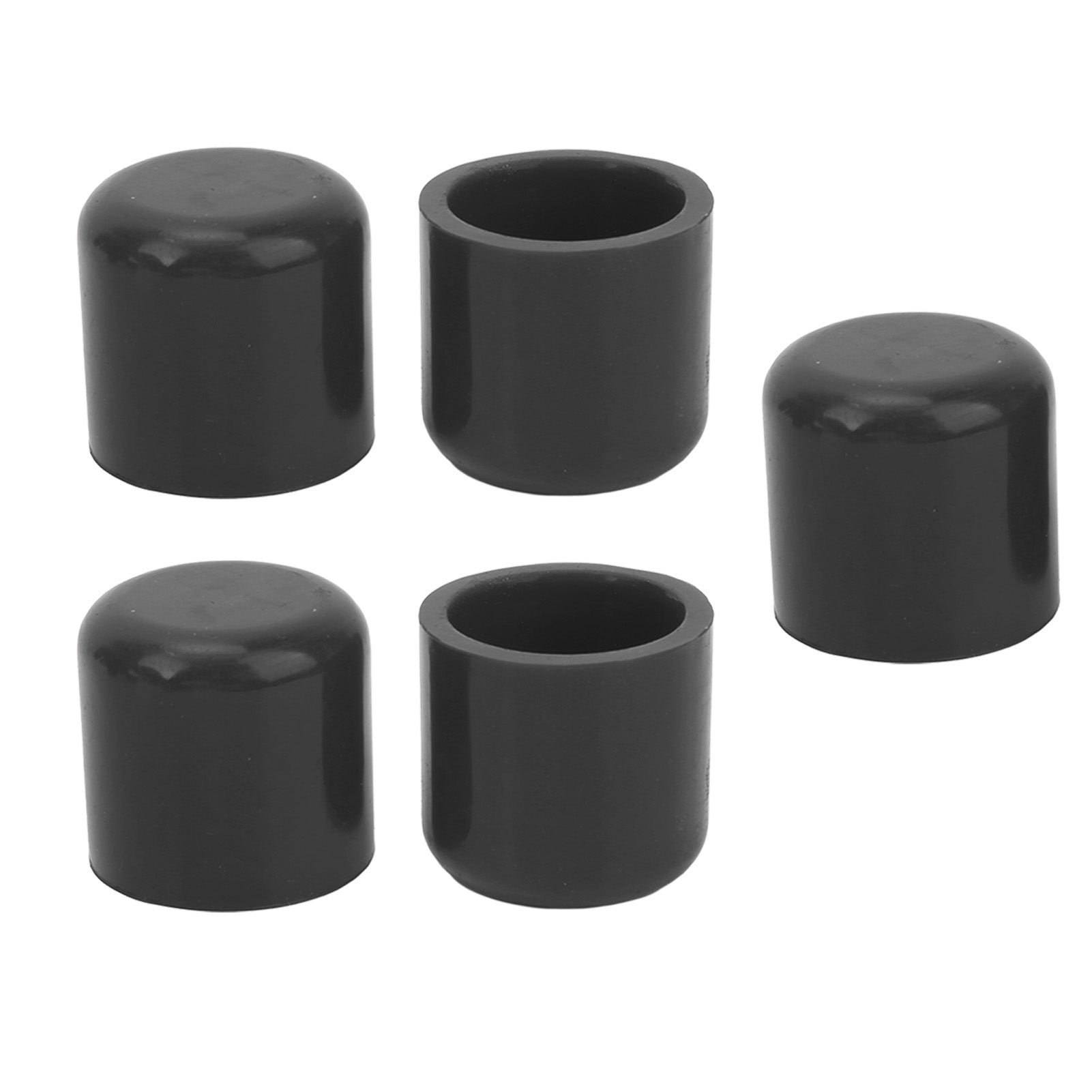5pcs Silicone Blanking Cap 30mm Flexible Wear Resistant Universal Intake Vacuum Hose Plug Black