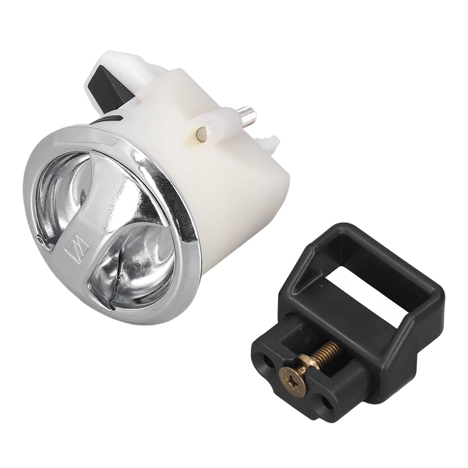 RV Cabinet Lock Round Rotate to Close Weatherproof for 3‑22mm Panel Thickness Drawers Doors