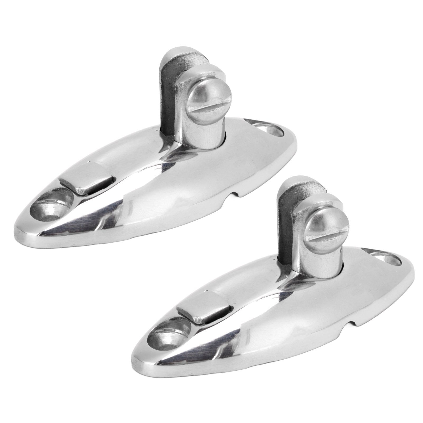 2Pcs/Pack Quick Release Top Swivel Deck Hinge Stainless Steel Mirror Polished Boat Deck Hardware for Yacht Trailer Truck