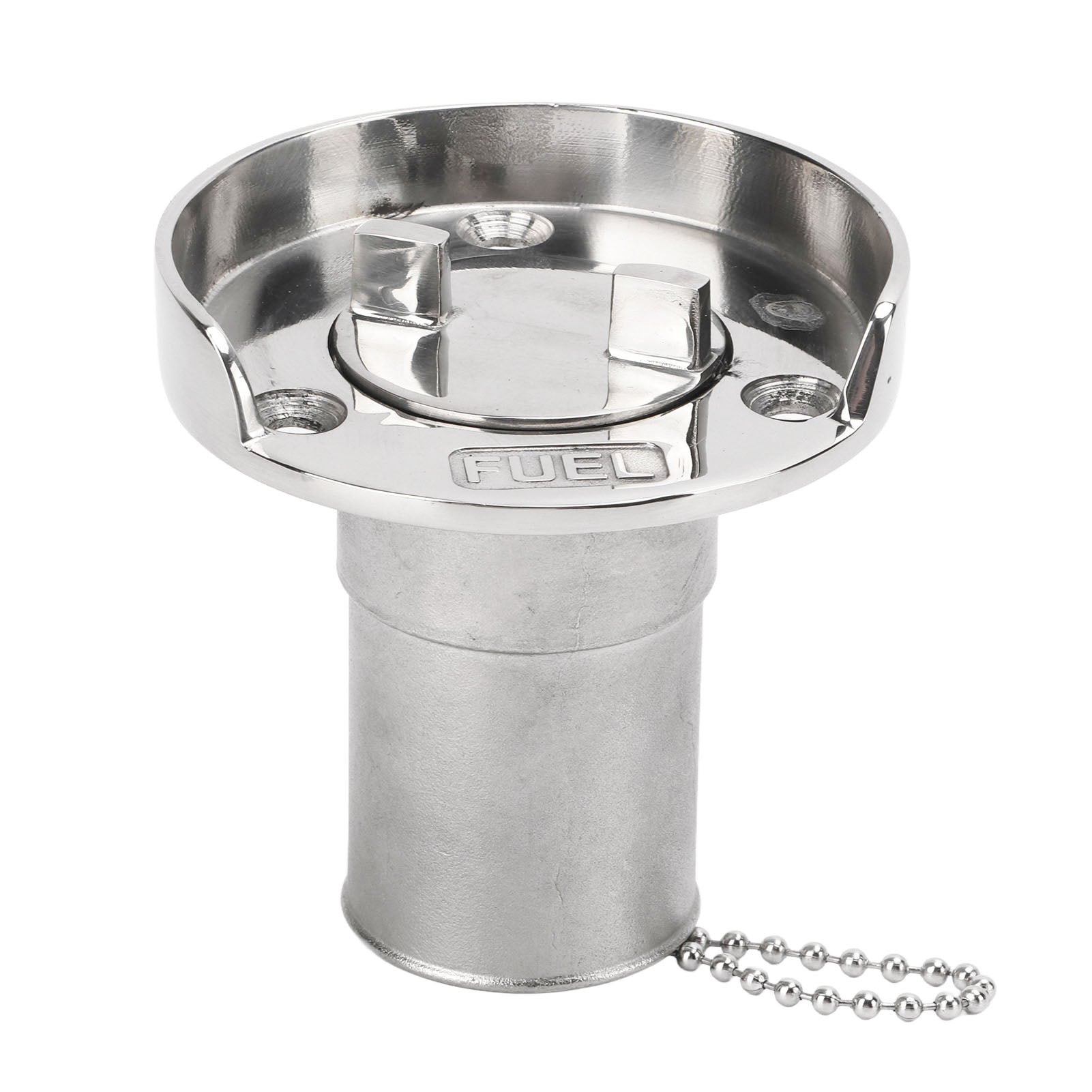 1.5in Boat Deck Filler with Cap Fill Gas Fuel Diesel Stainless Steel for Marine Yachts Caravans RVs Trucks Trailers
