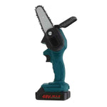4in Mini Handheld Electric Chainsaw High Powers Woodworking-Saw Portable Rechargeable Cordless One-Hand Wood Cutter for Gardening Pruning Trimming