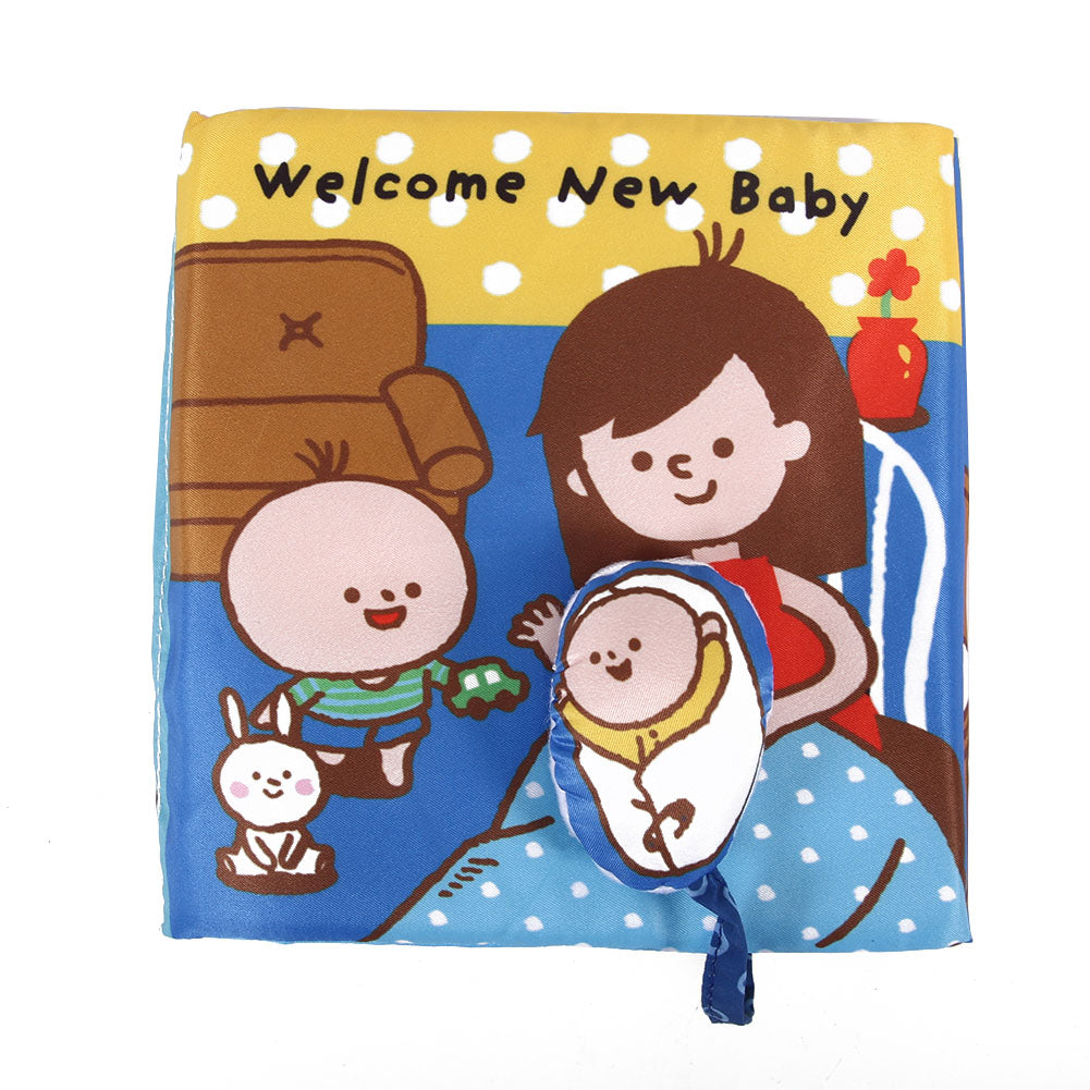 Infant Cloth Book Cute Learning Rattle Wear Resistant Interactive Educational ToyType C