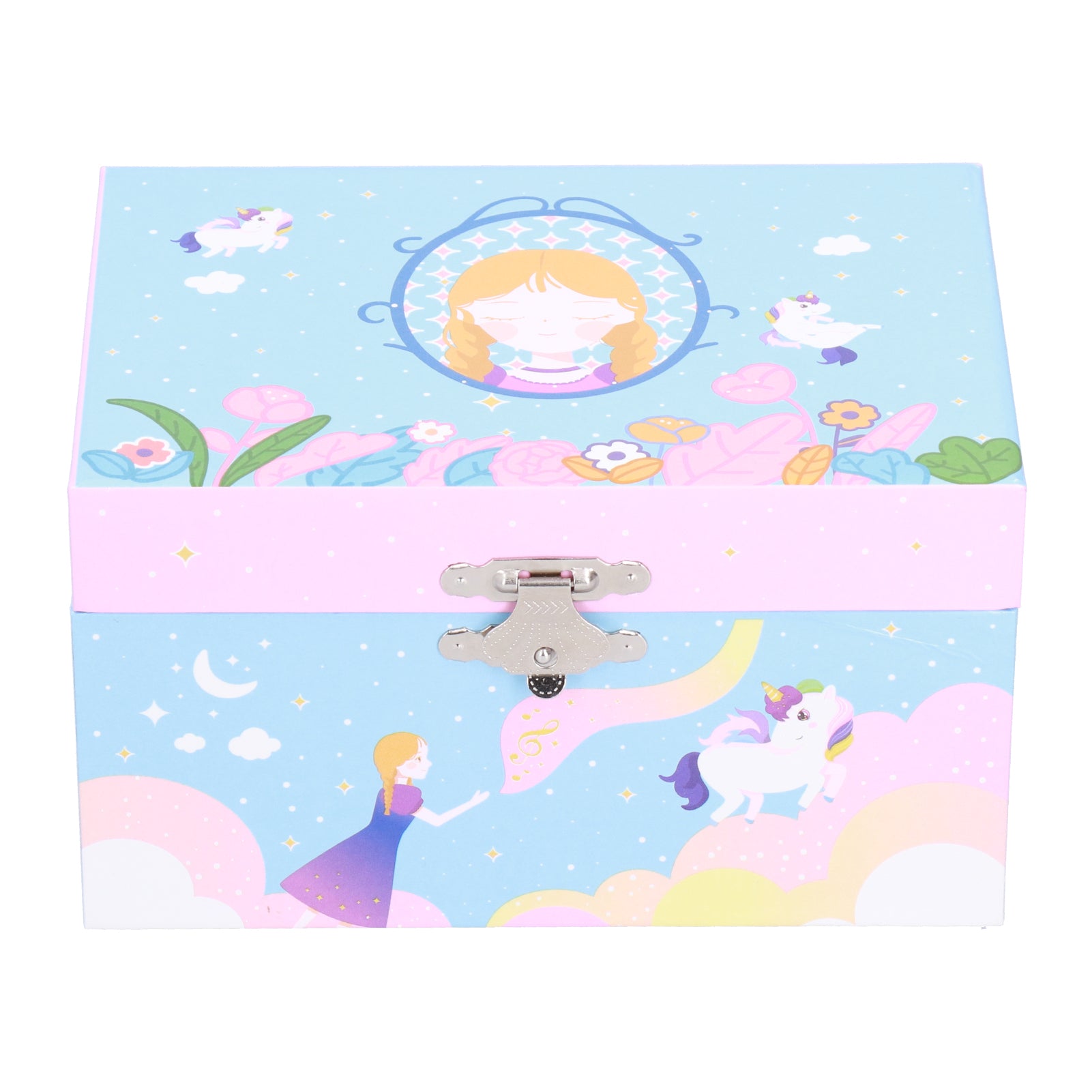 Children Musical Jewelry Box Kid Girls Cartoon Ballerina Storage Box Organizer GiftD Type