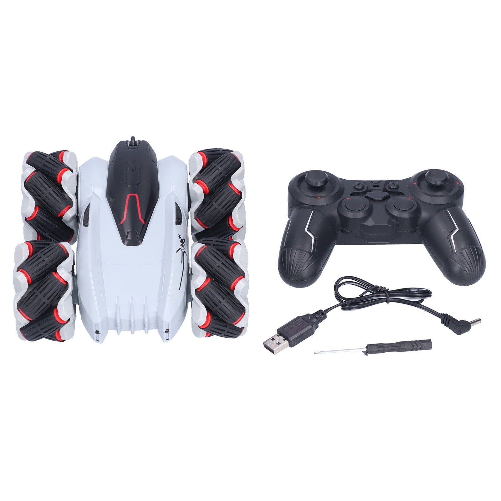 Remote Control Car High Speed 360° Easy Drift 1:16 Cool Headlights Stable Operation Shockproof RC Car for ChildrenGrey