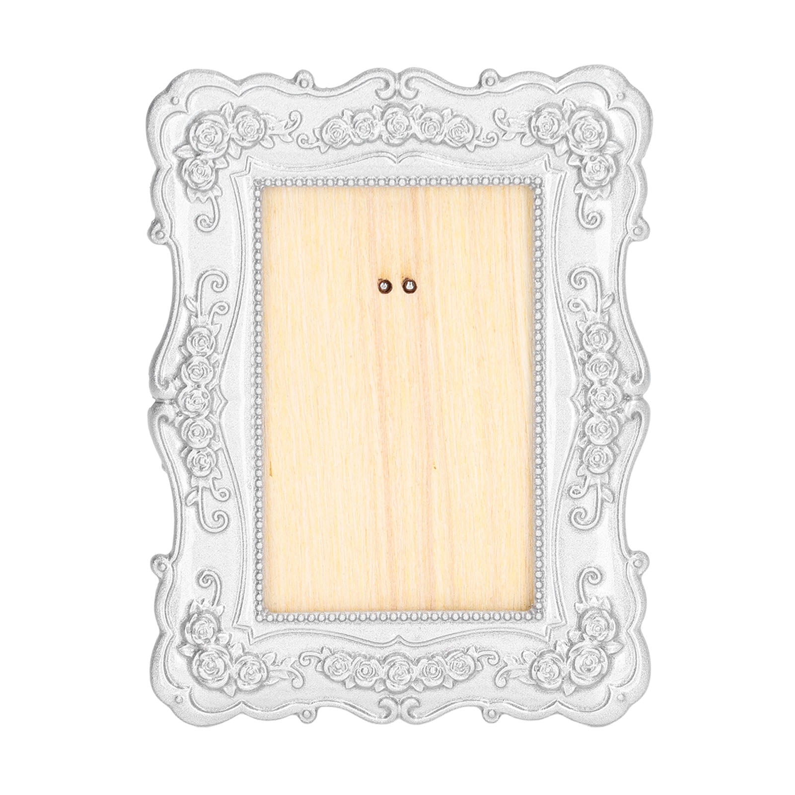 Dollhouse Photo Frame DIY 1:12 Miniature Dollhouse Ornament Accessories for Dollhouse DecorationSilver