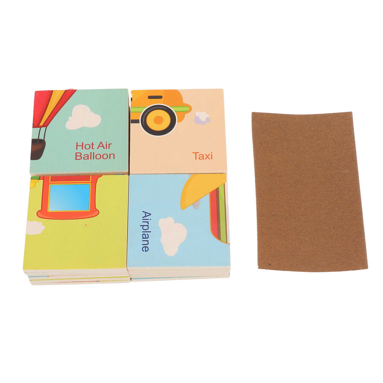 Toddlers Cute Cartoon Jigsaw Puzzles Boys Girls Portable Safe Wooden Funny Puzzles Educational Toy Traffic