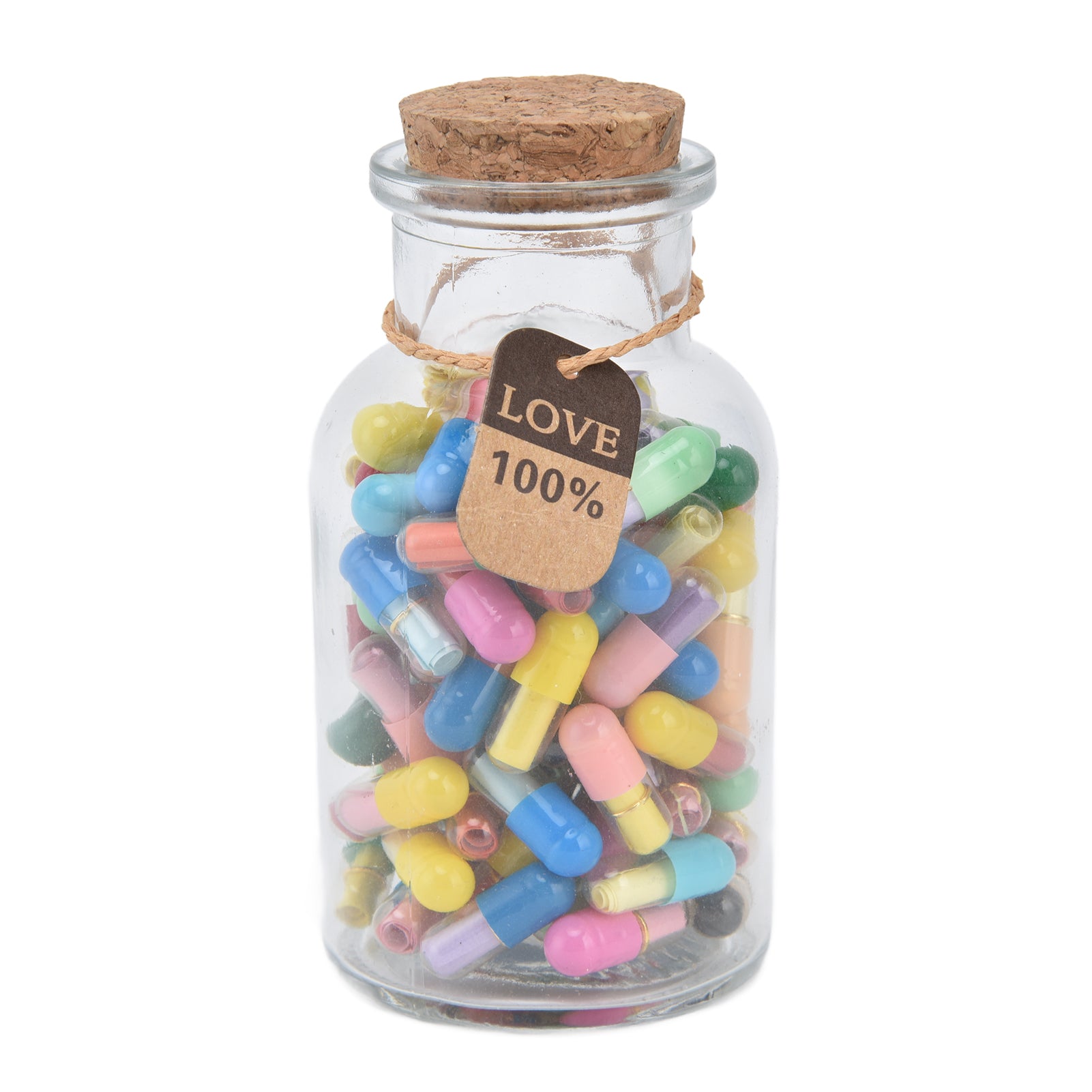 100pcs Pills Letters Message In A Bottle Love Letter Message for Couples Lovers Family Friends