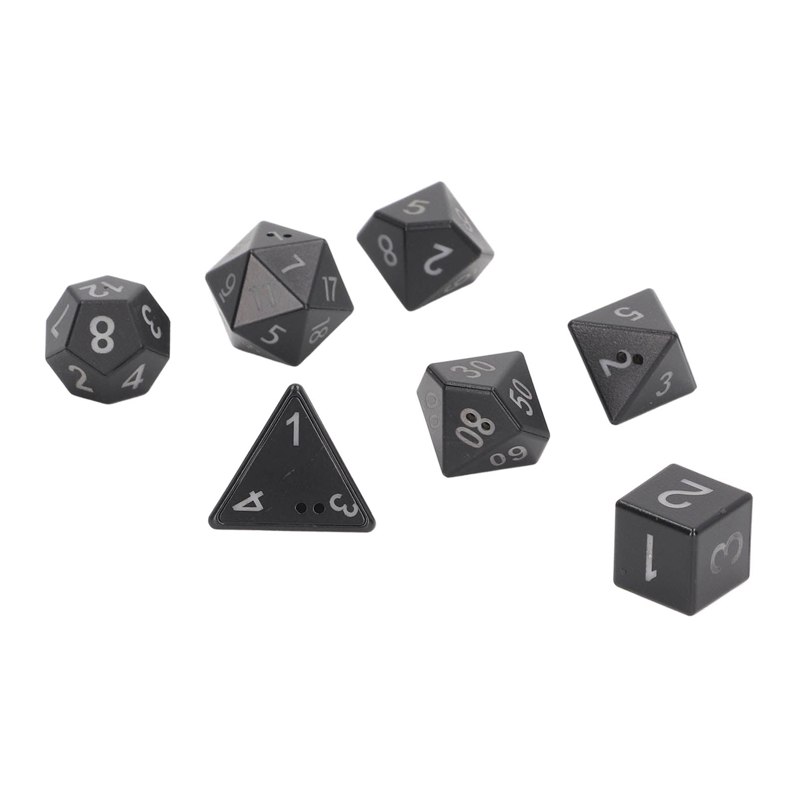 7pcs LED Electronic Dice KTV Bar Holiday Party Tabletop Polyhedral Dice Set for Role Playing Game