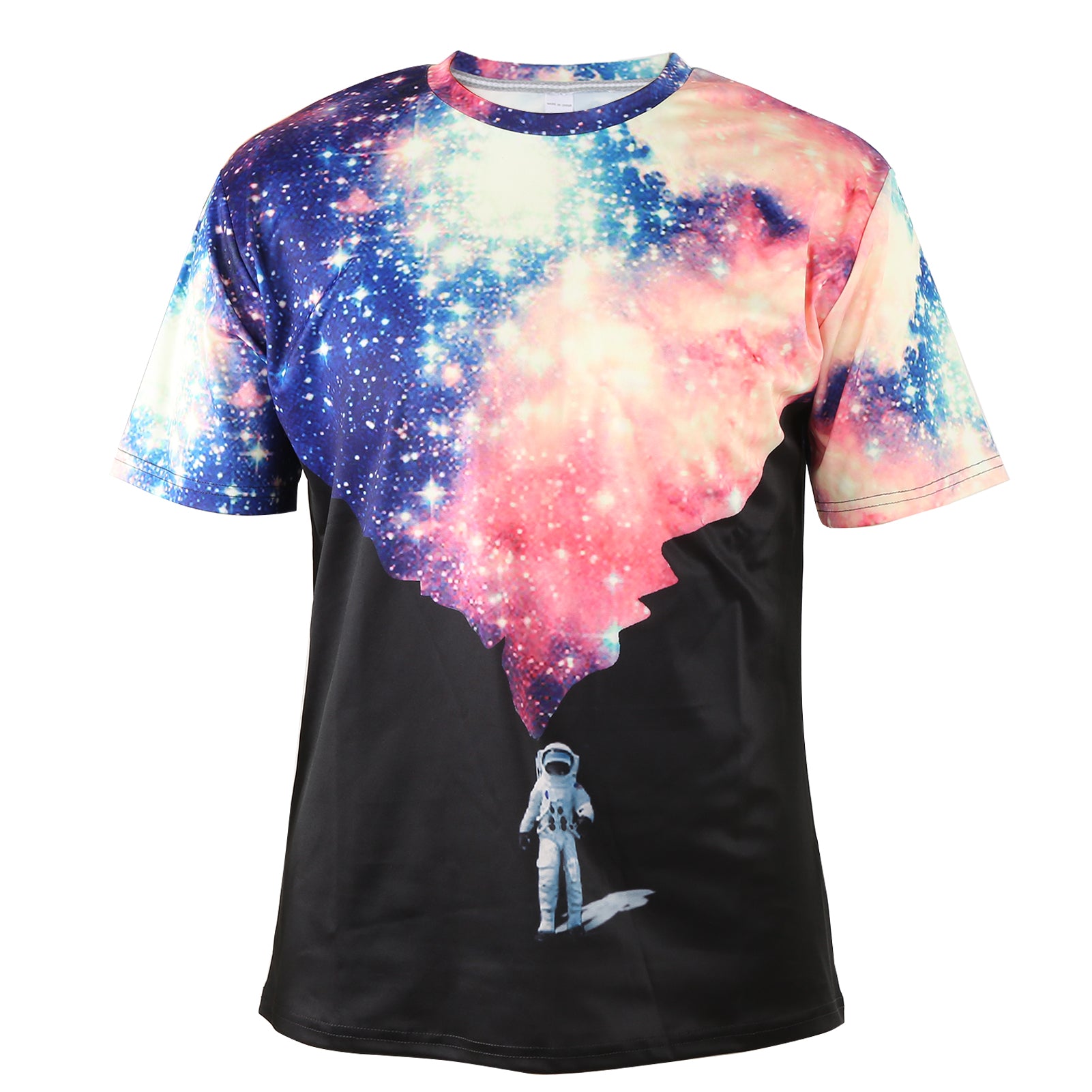 Summer Breathable Soft Printed T-Shirt Men Casual Simple Fashionable Round Neck T-Shirt(DX010001 M)