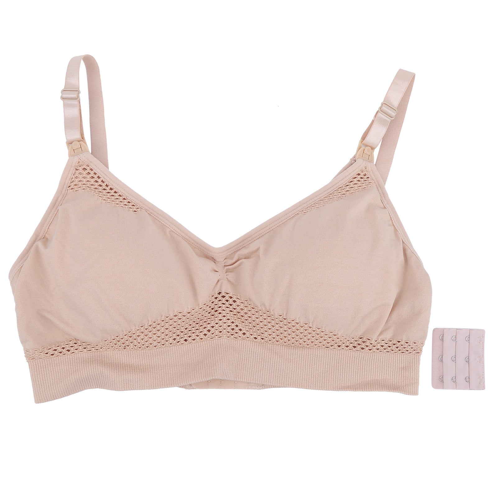 Hands Free Pumping Bra Comfortable Breathable Breast Pumping Bra Breastfeeding BraFlesh Color L