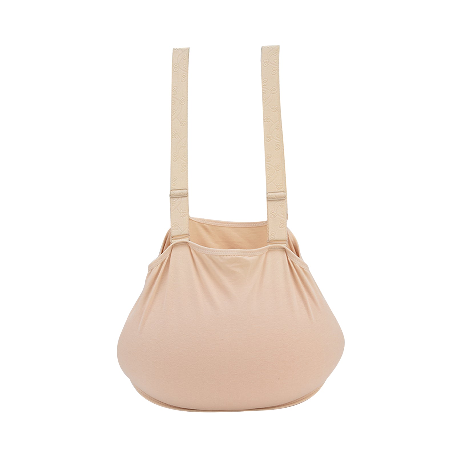 Silicone Cloth Bag Fake Pregnant Belly Artificial False Tummy Belly Photography PropsSkin Color 2-4 Months