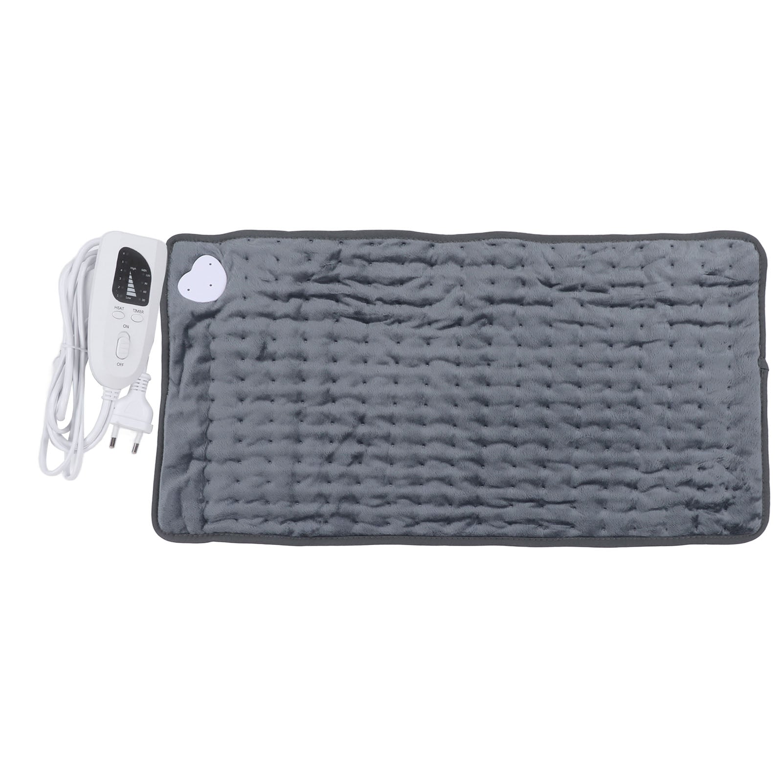 Heating Pad 6 Temperature Settings Fast Heating Electric Hot Heated Pad for Arms Neck Legs 23.6 X 11.8in Dark Grey EU Plug 220‑240V