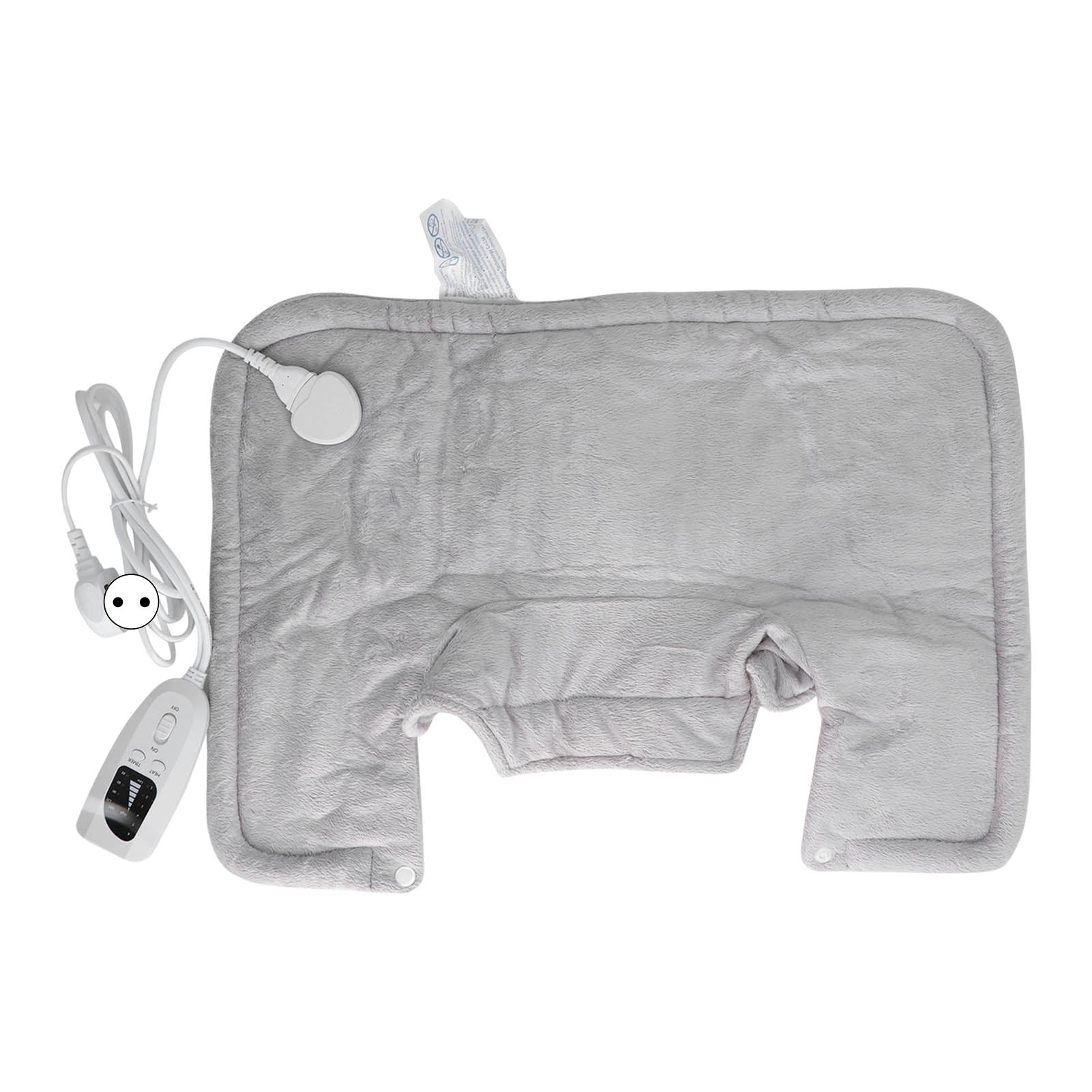 Electric Heating Pad 6 Temperature Levels Soft Warm Heated Wrap Pad for Neck Shoulders Beige EU Plug 220-240V