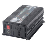 2000W Solar Car Inverter with Fan LCD Screen DC to AC110V Solar Power Modified Sine Wave Inverter Black DC24V(DC21‑29V)