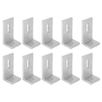 10PCS L Foot Solar Mount Aluminum Alloy Photovoltaic Panel Mounting Bracket for Roof PV System