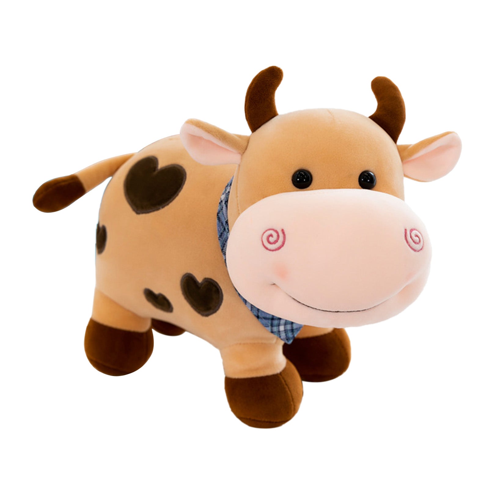 Cute Calf Plush Toys Super Soft Cow Doll Children's Zodiac Cattle Dolls Ornaments Birthday Gift