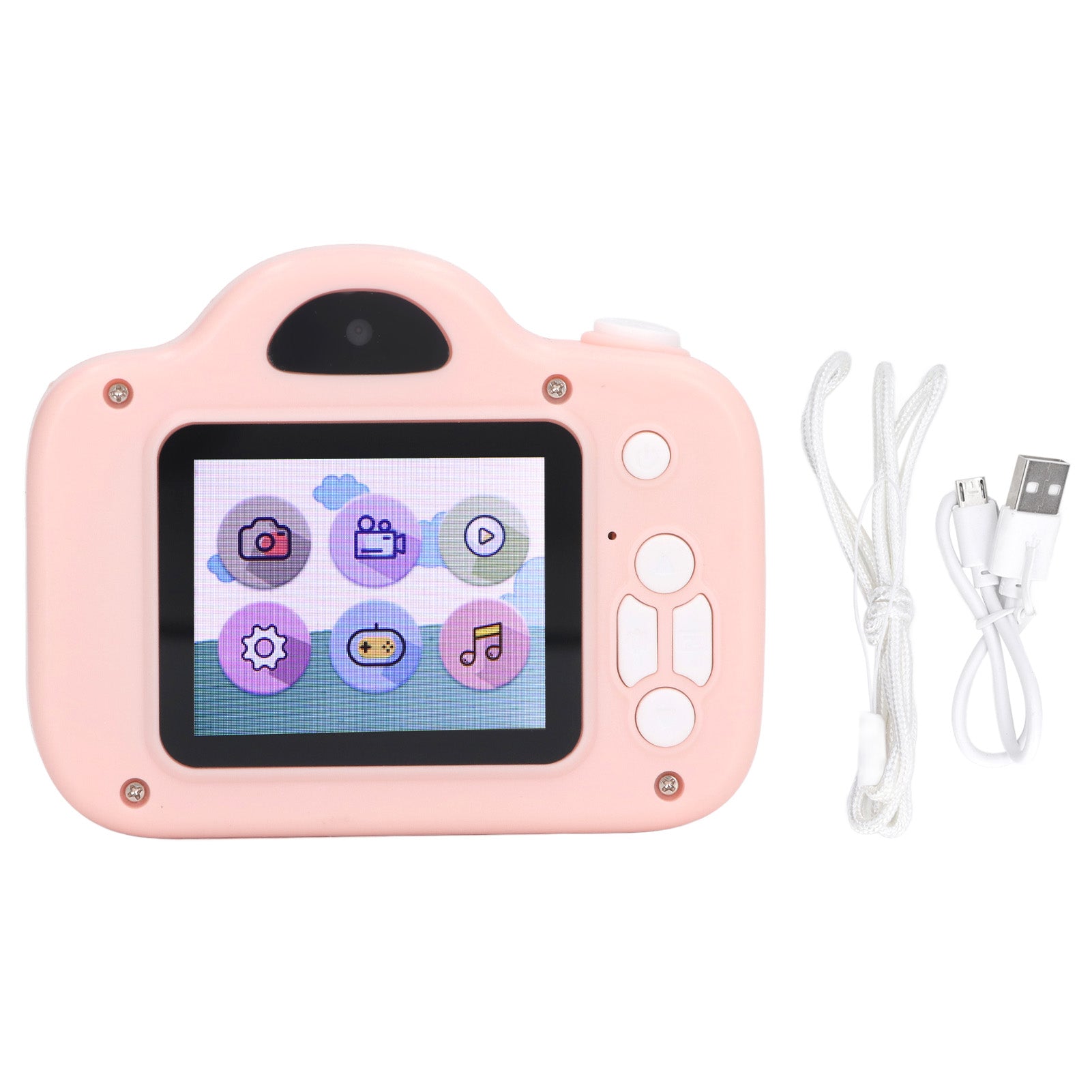 20MP Kids Camera 2 Inch Display 400mAh Mini Digital Children Video Camera with Lanyard for Boys Girls