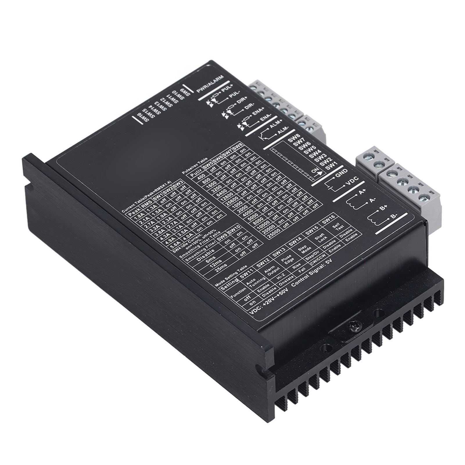 DM556S Digital Stepper Motor Driver New CNC Digital Microstep Driver for 42‑57‑86 Motor 20 to 50VDC