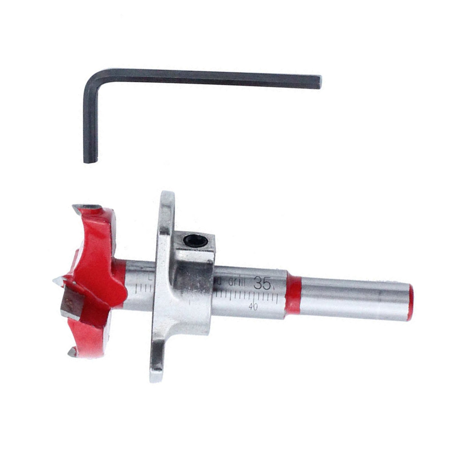 35mm Hinge Hole Drill Bit Aluminum Alloy Boring Jig Positioner Bit for Woodworking