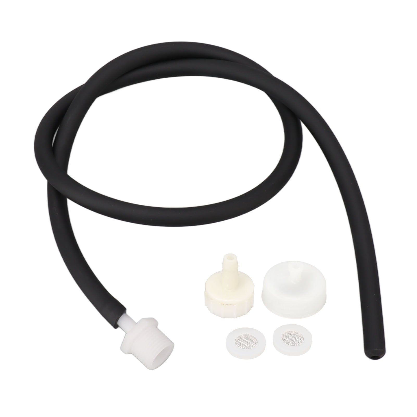 Enema Kit Portable Reusable Silicone Shower Enema Tube for Cleaning Anal Colon and Vagina Black 50cm/19.7in