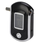 Digital Display Breath Tester Air Blowing Portable Drunk Detector with 5 Replaceable Mouthpieces