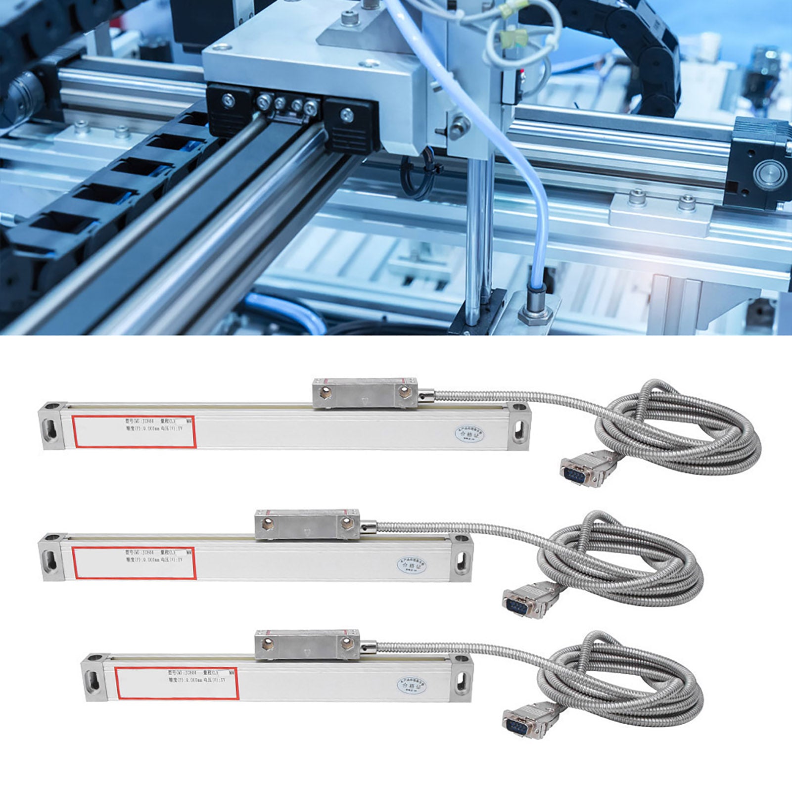 1 Set 2AE/3AE Linear Scale Aluminum Alloy for JCS900-2AE/JCS900-3AE Digital Display 0-50mm 0-350mm 0-550mm