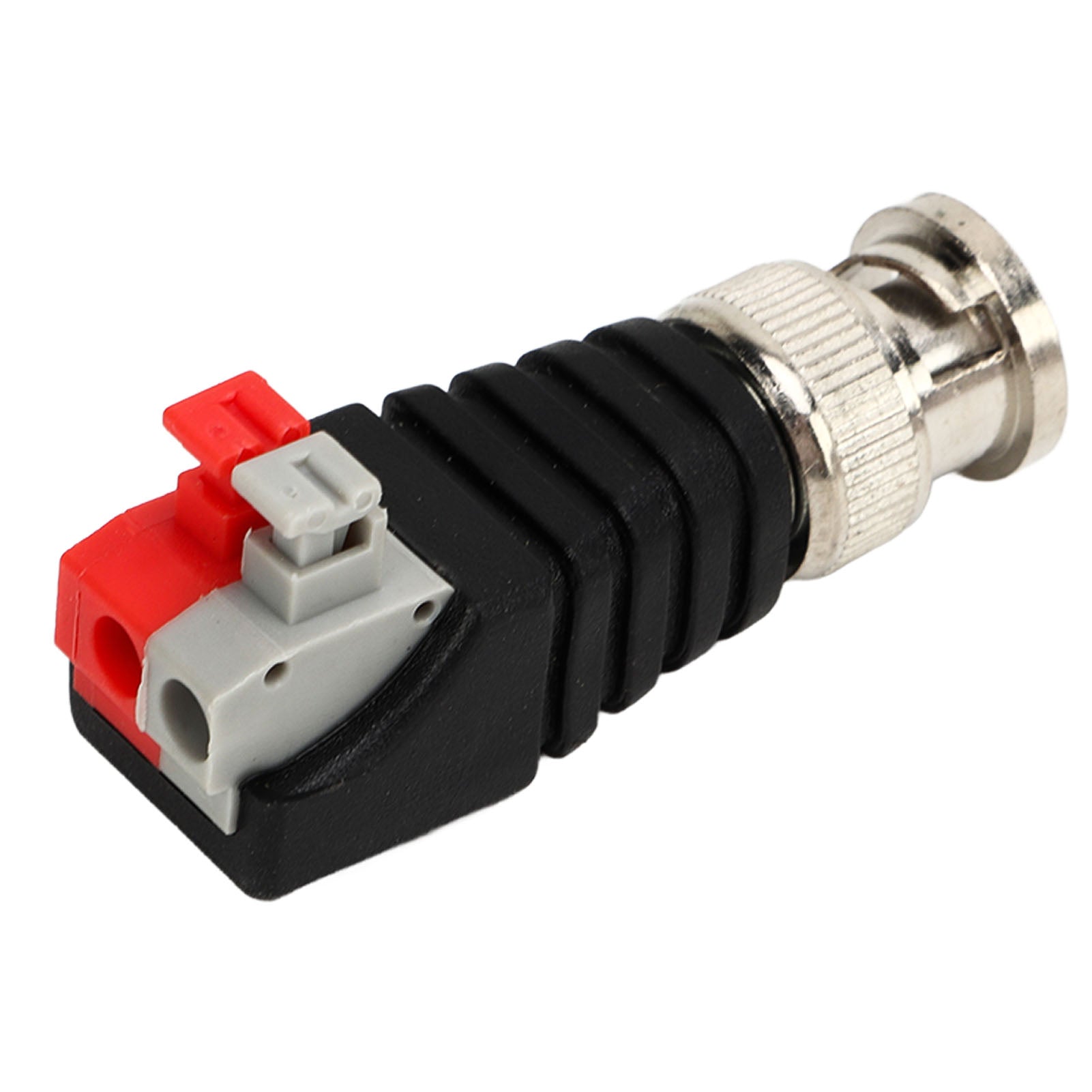 10Pcs BNC Male Connector Spiral Button Video Transmission BNC Adapter for Cat5 Camera CCTV