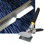 Metal Sheet Bending Pliers Manual Sheet Metal Clamp Seamer Non-Slip Handle Seaming Pliers(Straight )