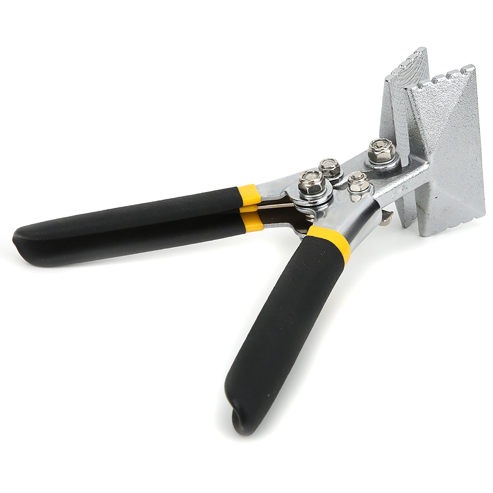 Metal Sheet Bending Pliers Manual Sheet Metal Clamp Seamer Non-Slip Handle Seaming Pliers(Straight )