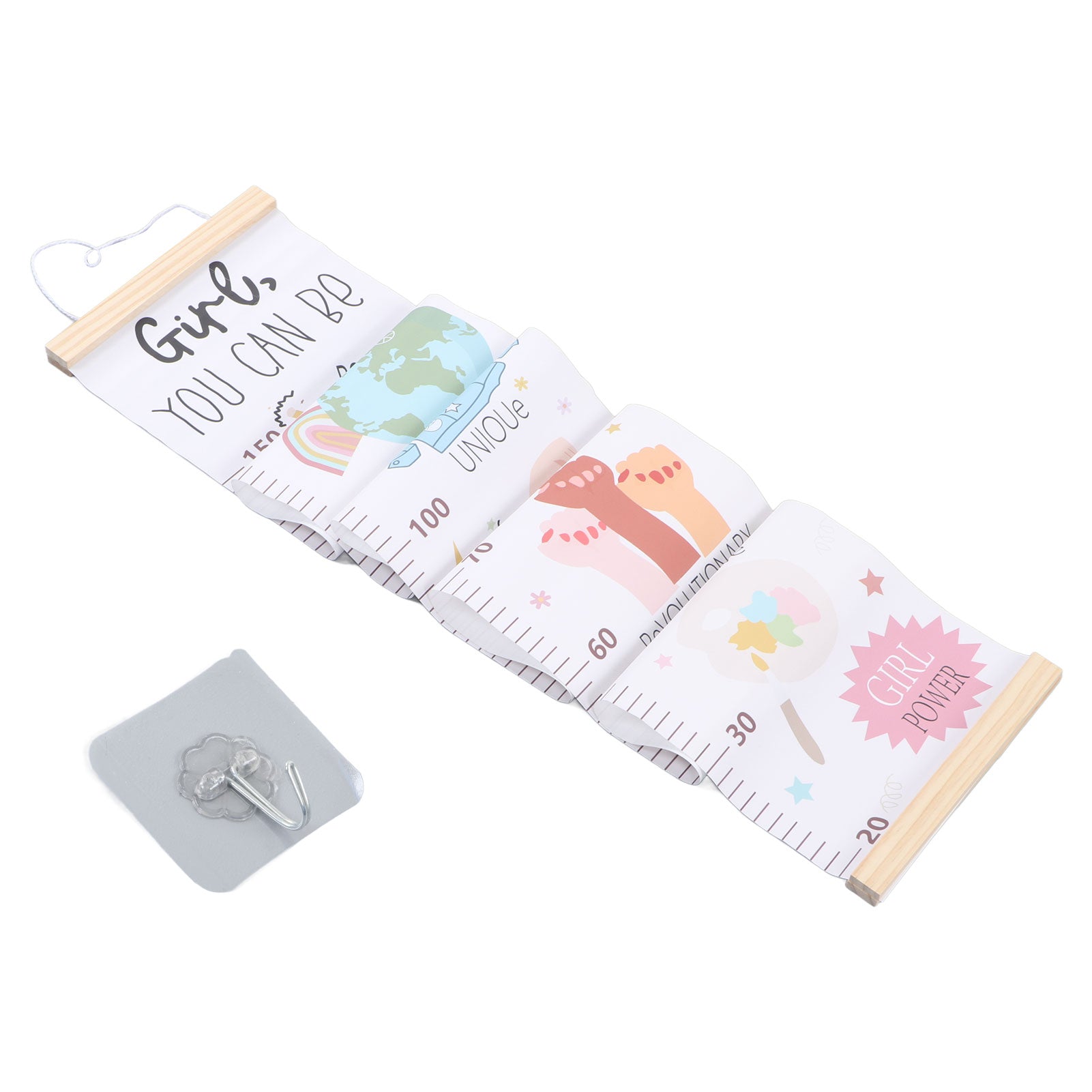 Baby Growth Height Chart Height Wall Chart for Kids Height Ruler Removable Measure Wall Ruler for Children Type B