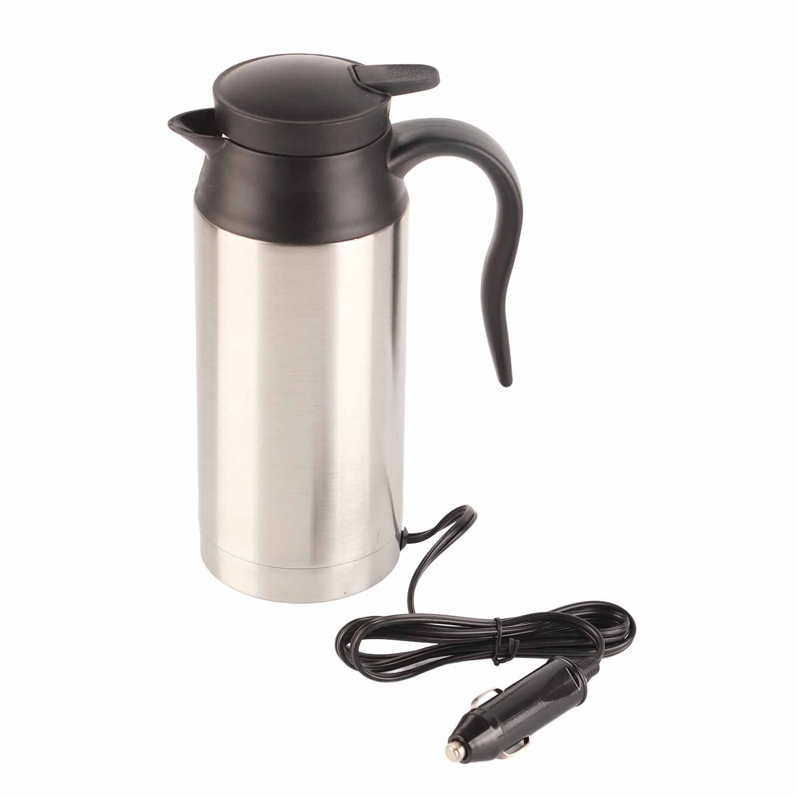 750ML Stainless Steel Car Electric Kettle Coffee Tea for Thermos Water Heating Cup 12V