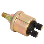 Diesel Generator Oil Pressure Sensor 1/8NPT Gold Matte Double Head Oil Pressure Sensor for VDO 0‑10Bar