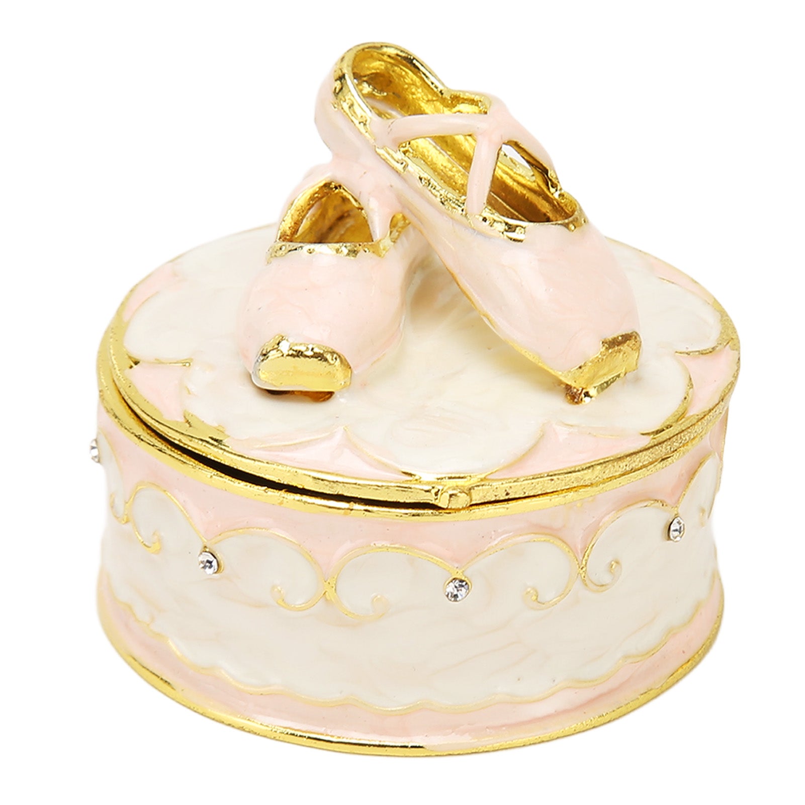 Jeweled Ballet Shoes Trinket Boxes Exquisite Compact Decorative Trinkets Jewelry Box Ring Holder Box