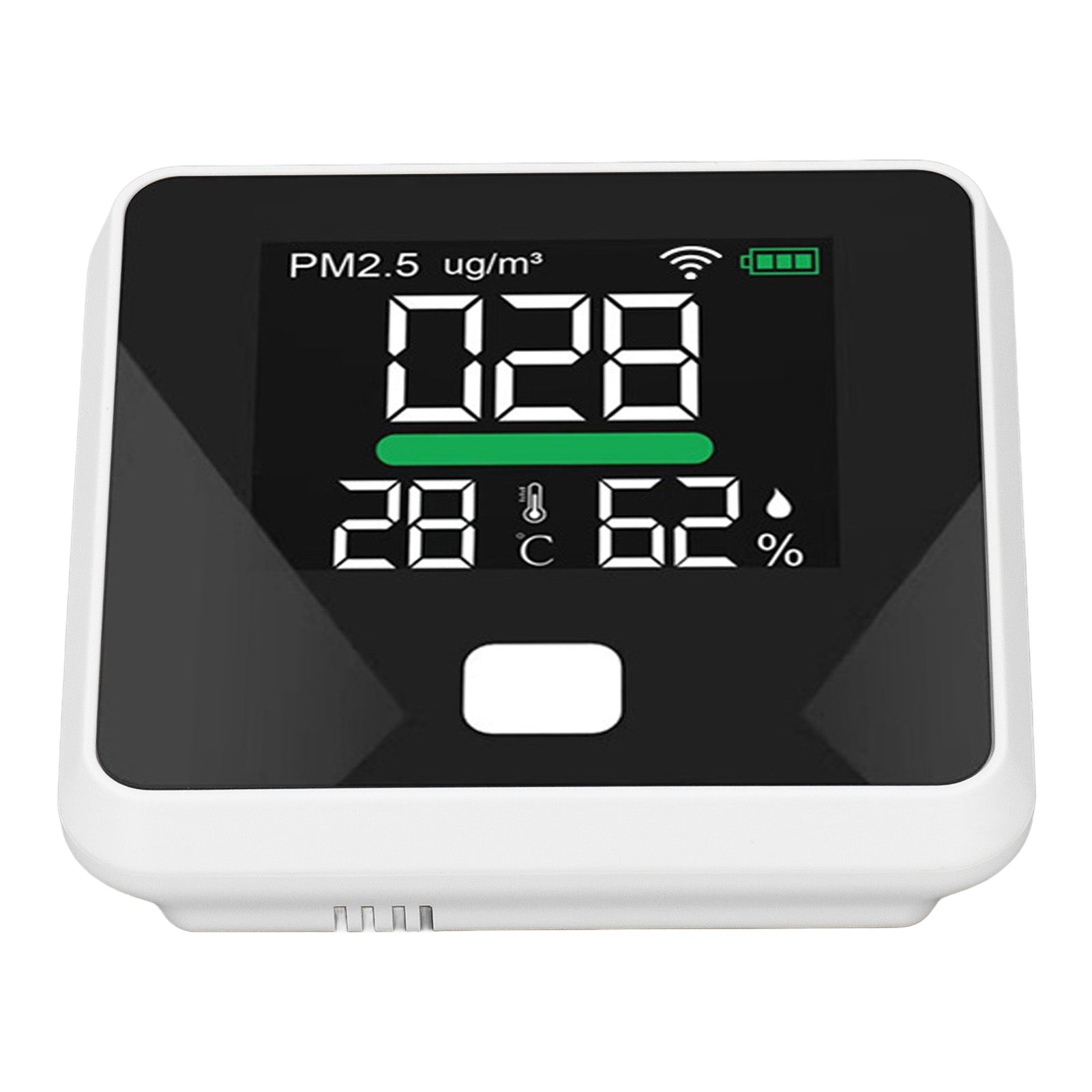 WIFI Air Quality Monitor LCD Color Screen 1000mAh USB PM2.5 Temperature Humidity Meter Tester Thermometer