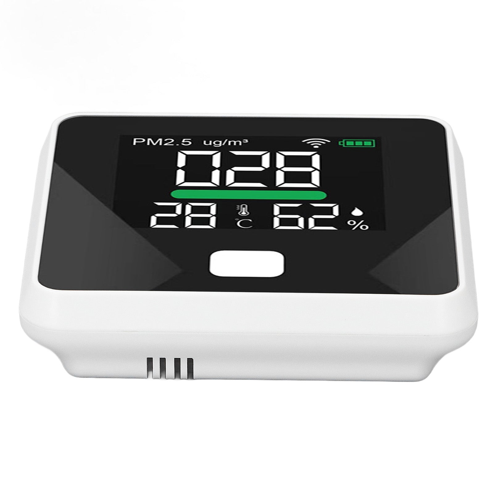WIFI Air Quality Monitor LCD Color Screen 1000mAh USB PM2.5 Temperature Humidity Meter Tester Thermometer