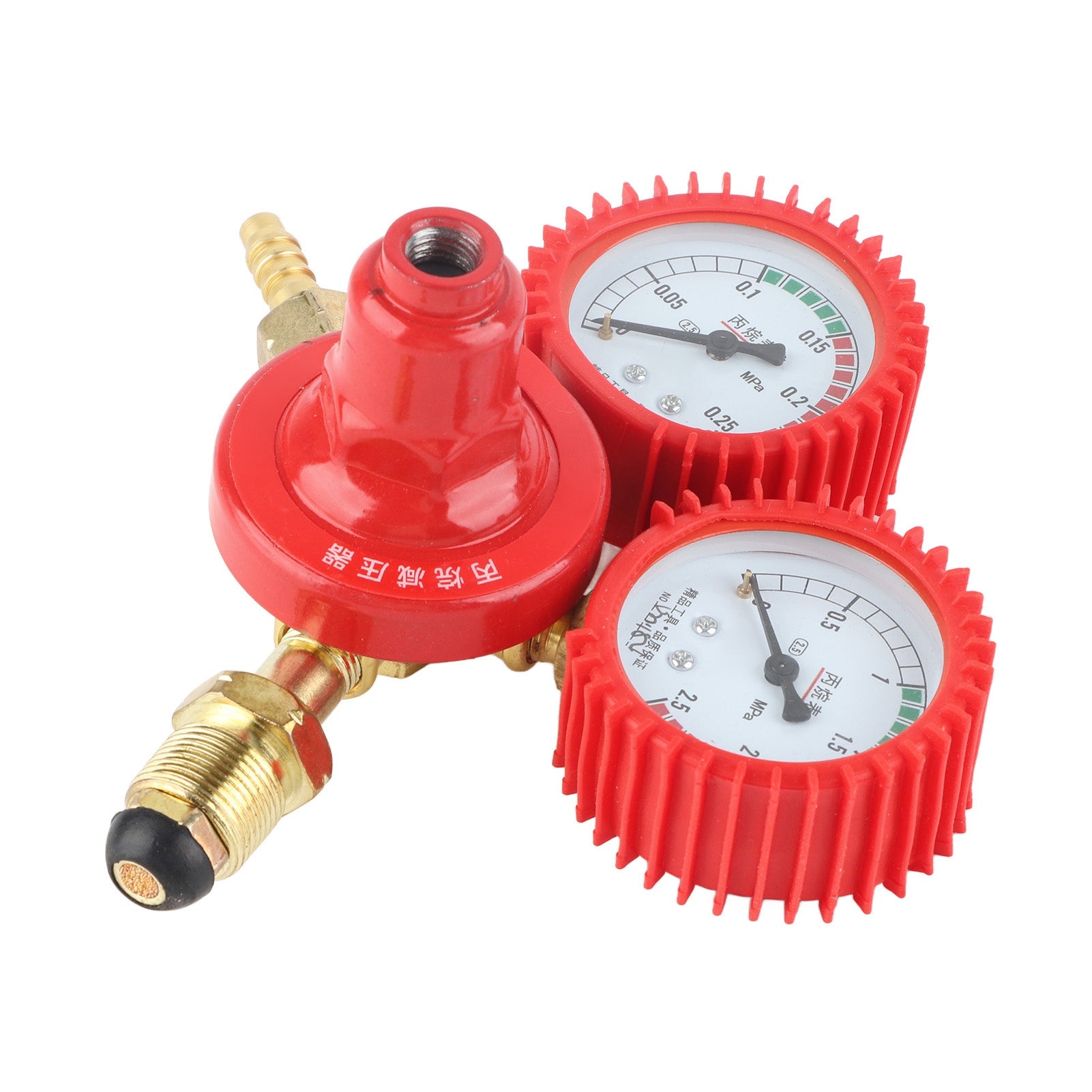 Propane Tank Gauge Clear Accurate Dial Thickened Anti Slip Knob Aluminum Alloy Gas Pressure Regulator