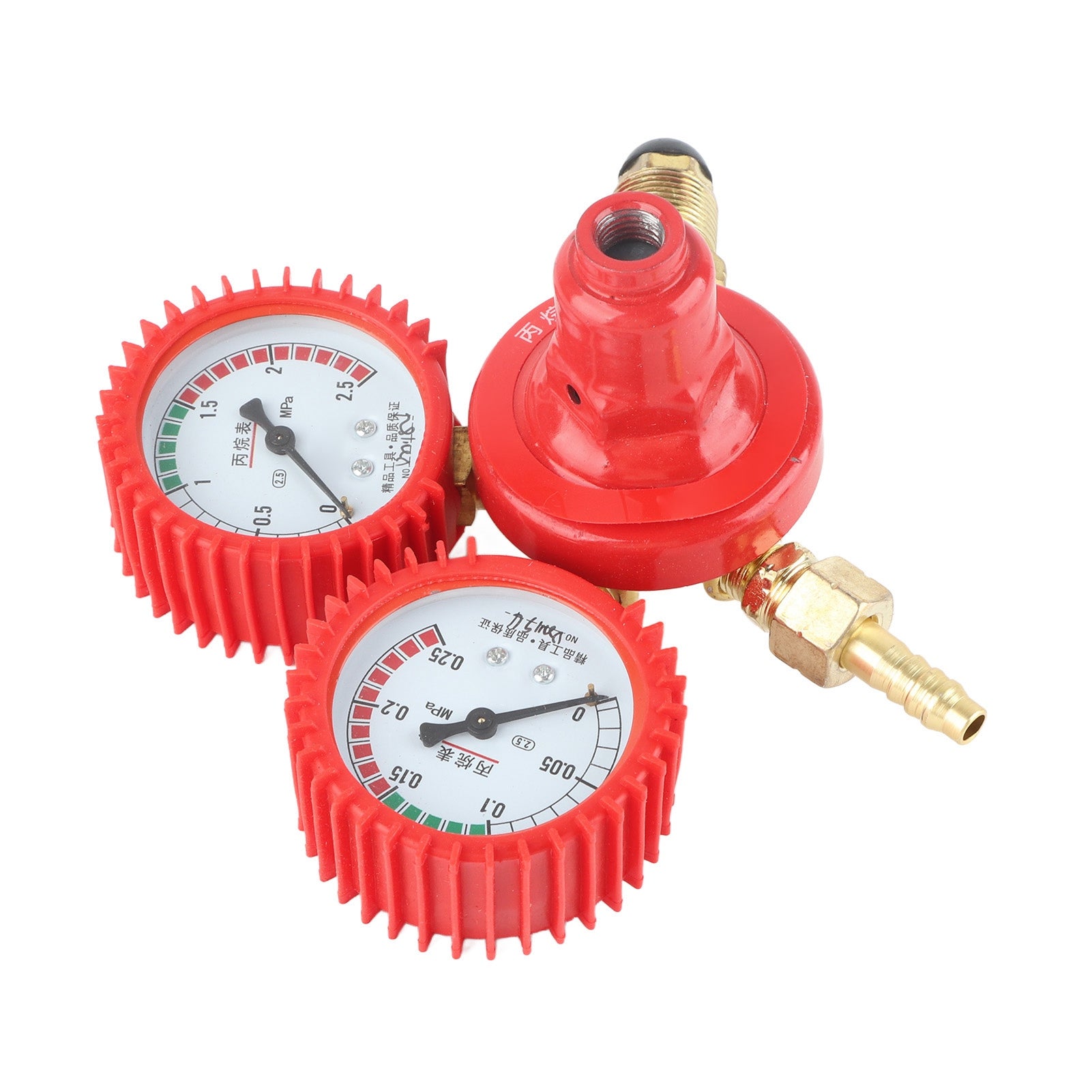 Propane Tank Gauge Clear Accurate Dial Thickened Anti Slip Knob Aluminum Alloy Gas Pressure Regulator