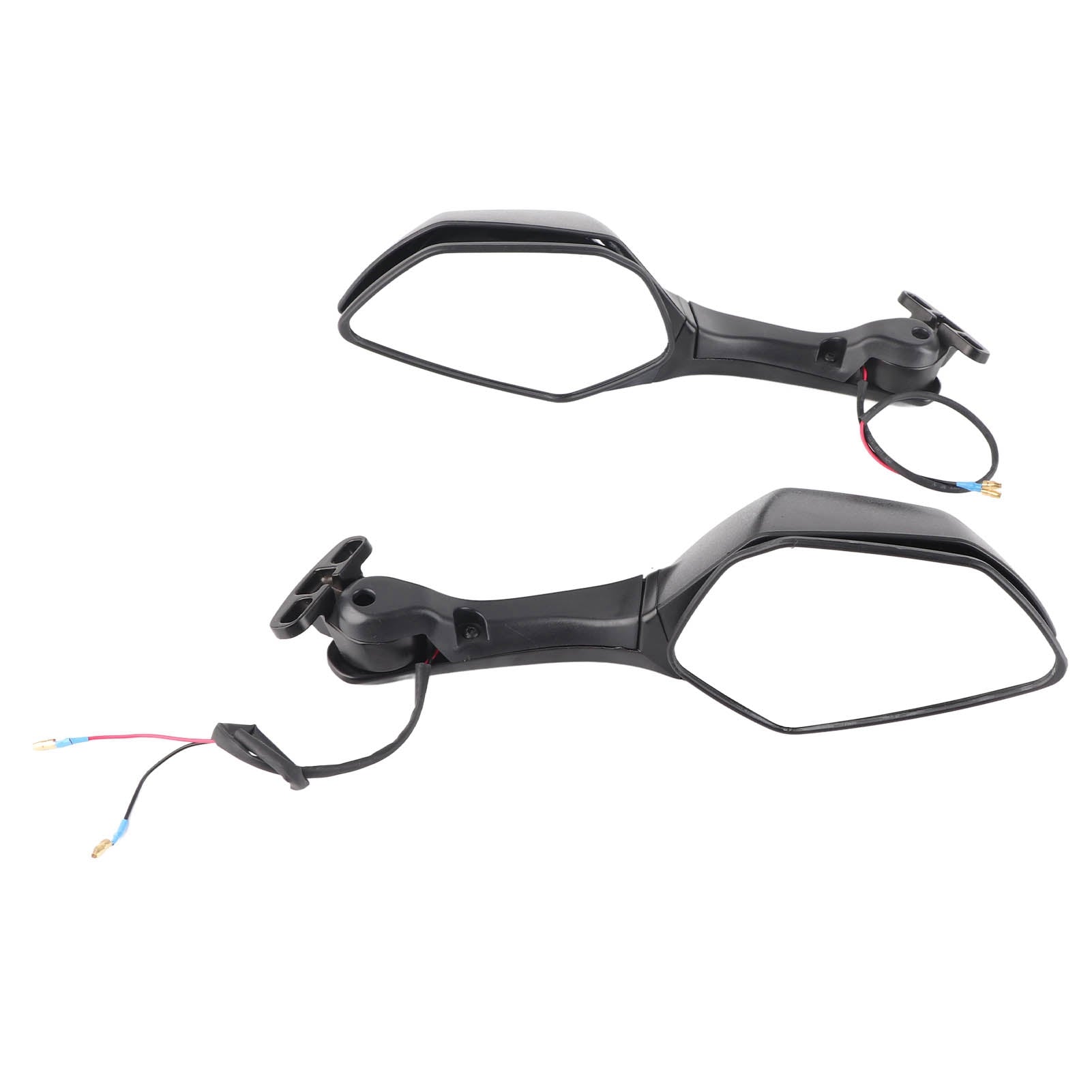 Motorcycle Rear View Mirrors with LED Turn Signal Lights Replacement for NINJA ZX10R 2011‑2015