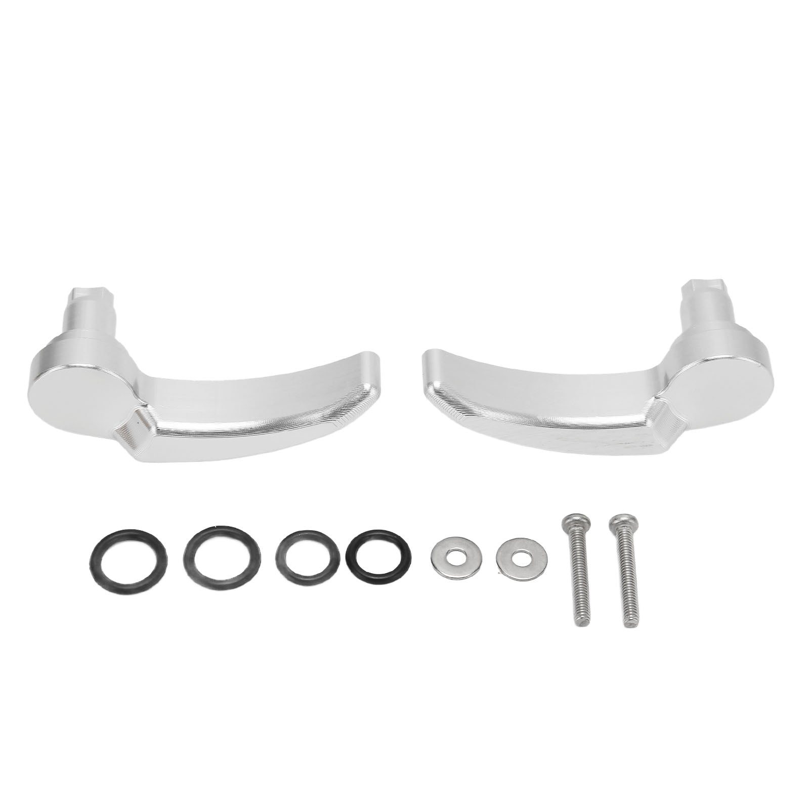 1 Pair Saddlebag Latch Kit Anodized Finish Saddle Bag Lifter for Ultra Limited FLHR FLHT FLHX FLHTK 2014 to 2023 Silver