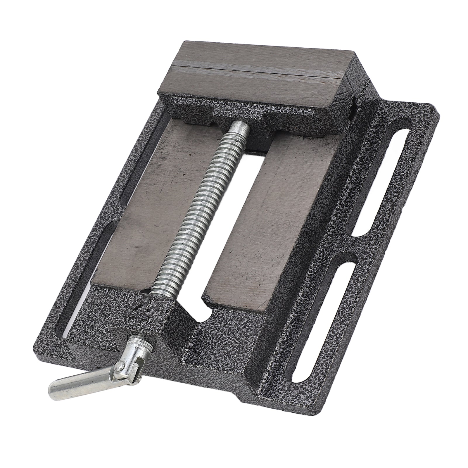 4in Jaw Opening Vise High Carbon Steel Flat Jaw Clamping Bench Vise for Hardware Parts Tightening