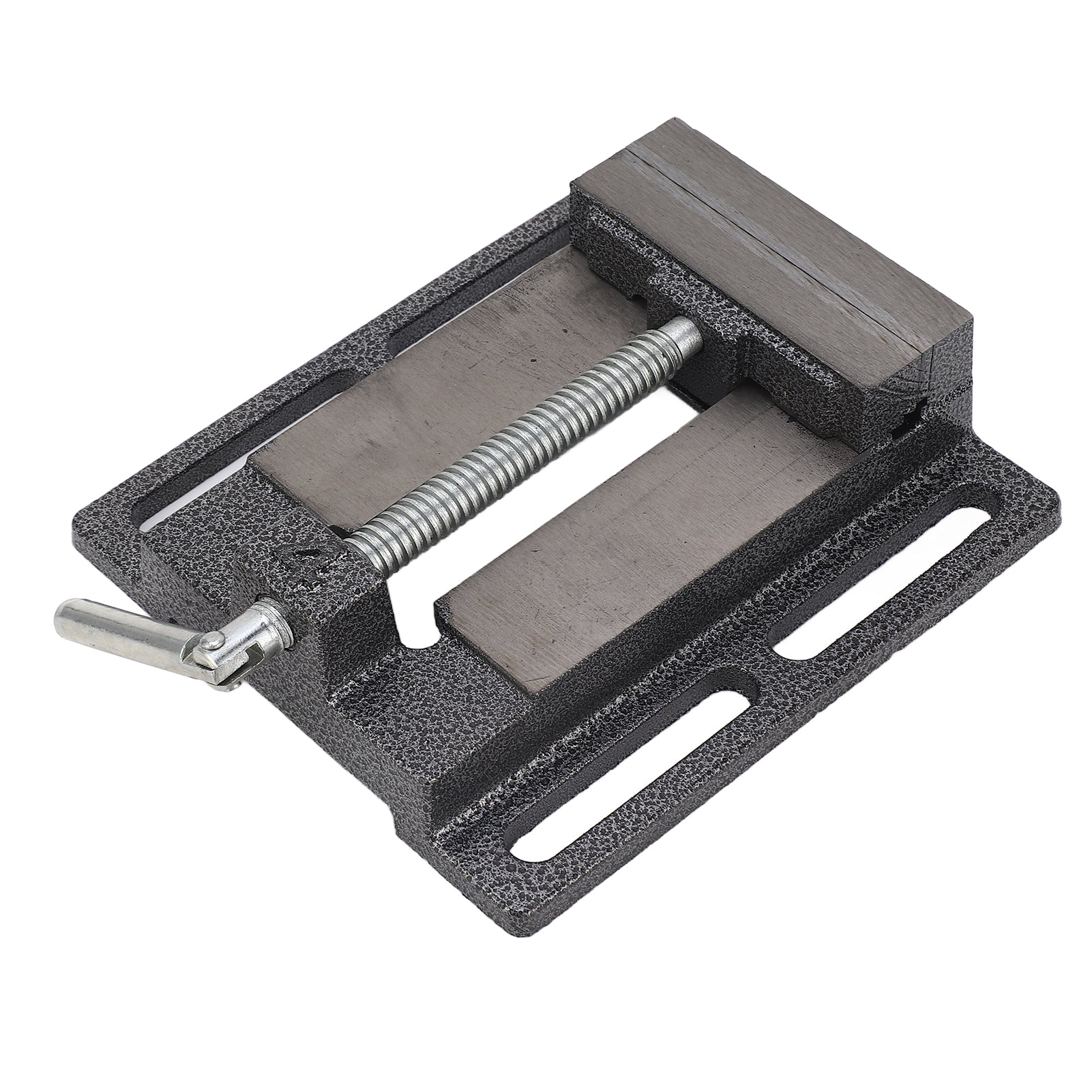 4in Jaw Opening Vise High Carbon Steel Flat Jaw Clamping Bench Vise for Hardware Parts Tightening