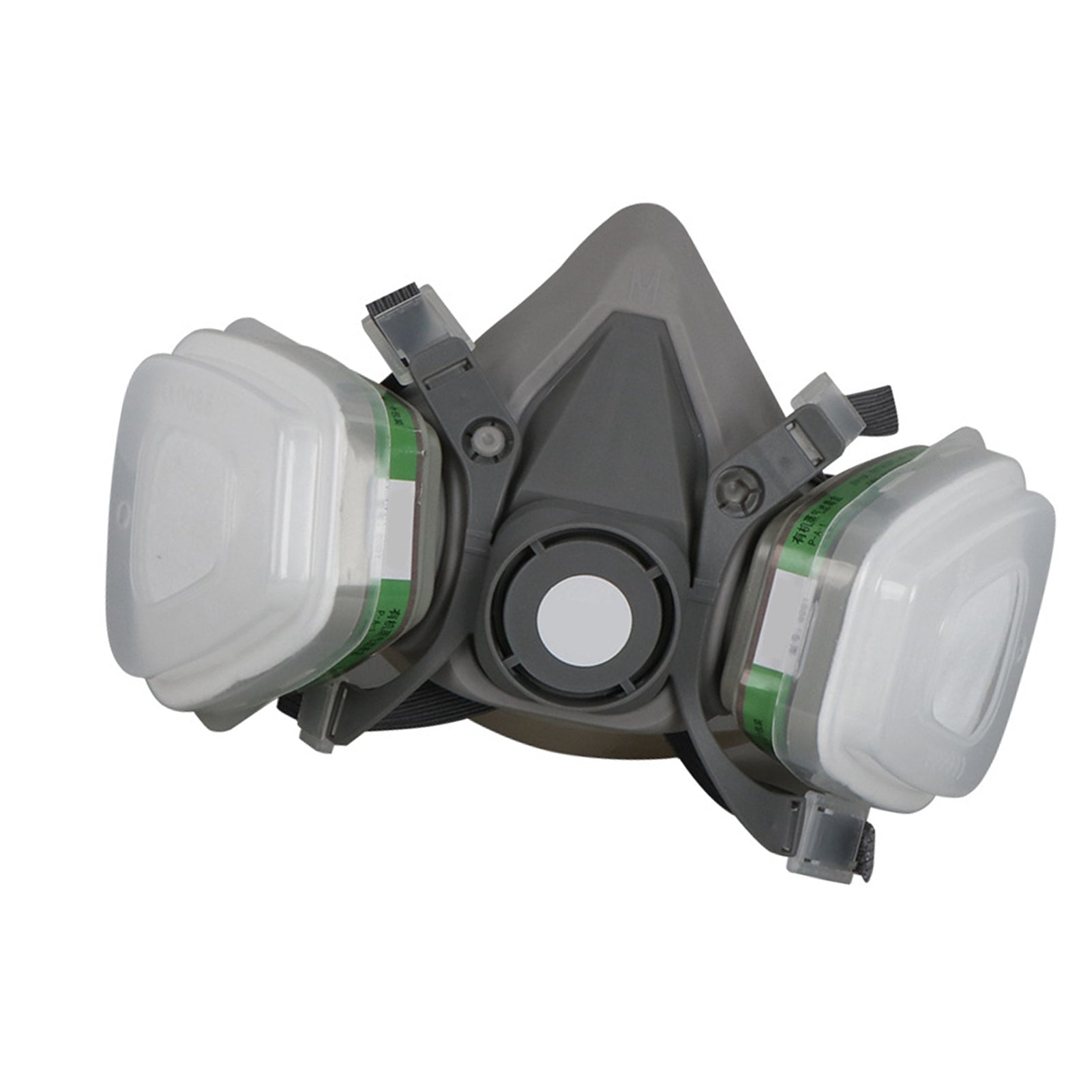 7Pcs Gas Face Cover Particulate Filter Cartridge Rubber Face Guard Cover Filter Sponge Set