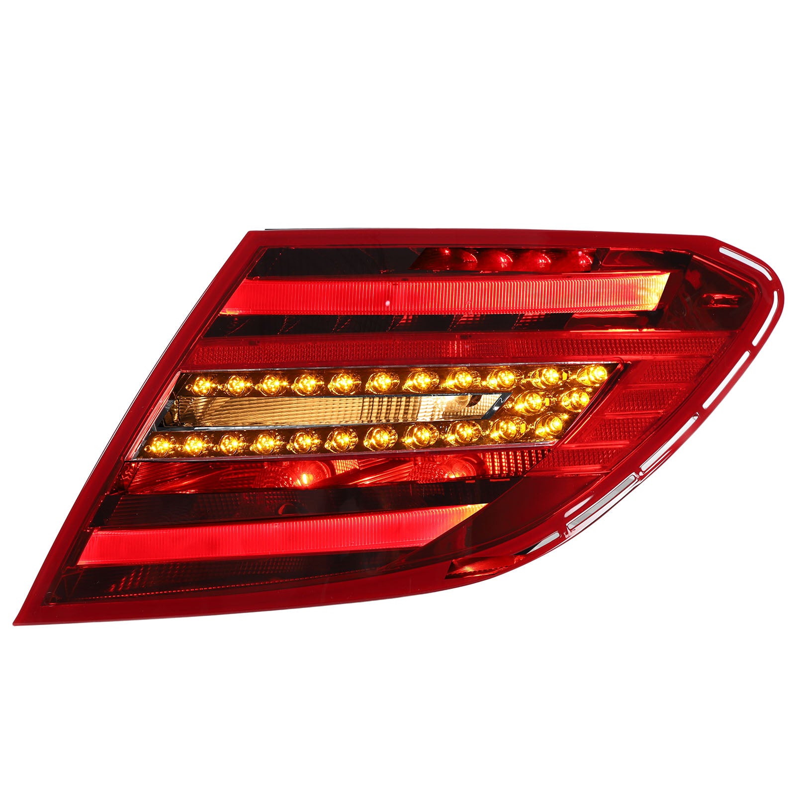 LED Taillight Super Bright Waterproof Plug and Play Replacement for Benz C‑ Class W204 Facelift 2011 to 2015 Right A2049060703 A2049060503 2049060703 2049060503