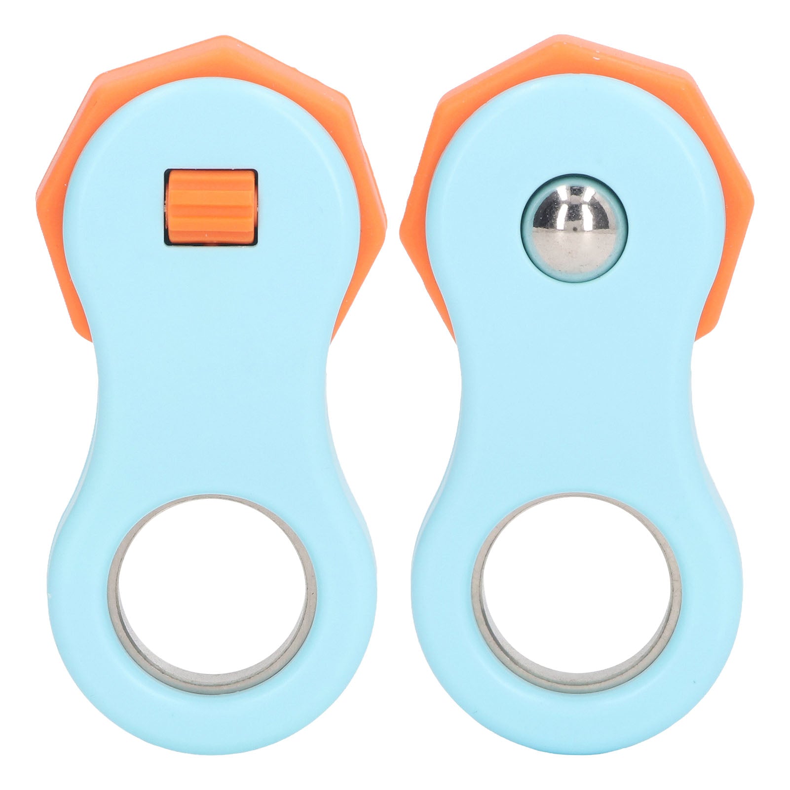 Metal Fingertip Slider Toy Multi Modes Pressing Rotating Relieve Stress Push Slider Toy Blue