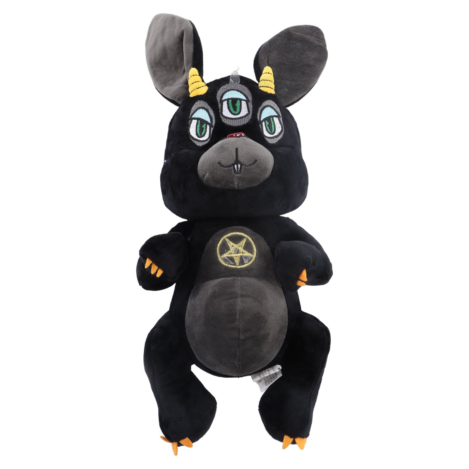 Black Cartoon Bunny Stuffed Doll Halloween Party Funny Soft Animal Plush Toy Home Decoration for Office