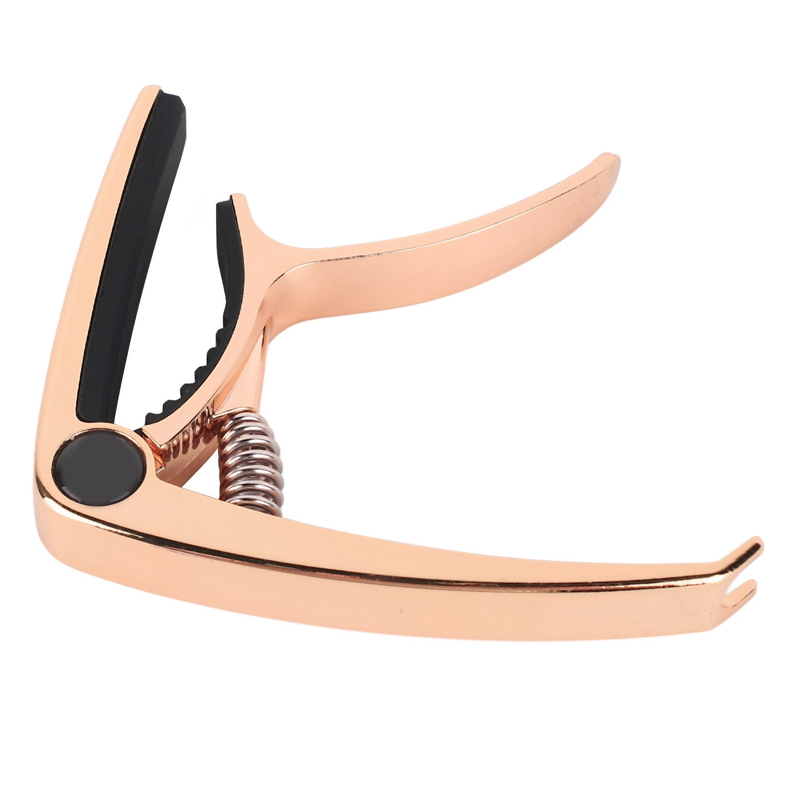 Guitar Capo Metal Adjustable Spring Tension Capo for Acoustic Electric Ukulele Bass Rose Gold
