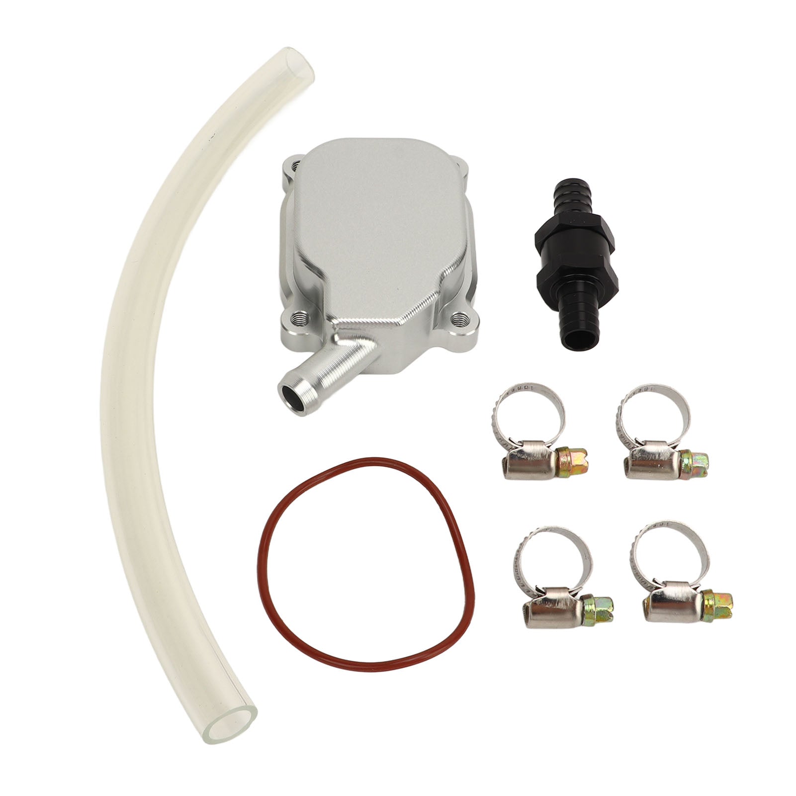 Motorcycle Blowing Leak Cap Kit Aluminum Alloy High Strength Replacement for Vespa LX ZIP Primavera Sprint GTS GTV Silver