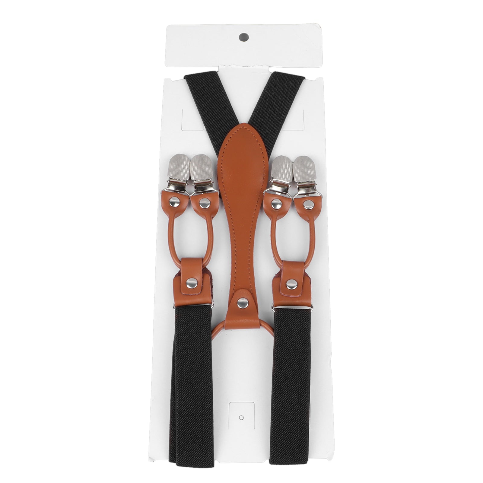 Men Suspender Double Layer Adjustable Elastic Comfortable Heavy Duty Suspenders for Men Male Black