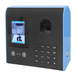 Attendance Machine Biometric Face Fingerprint Password Check In Machine Time Clock 100‑240V for Office EU Plug