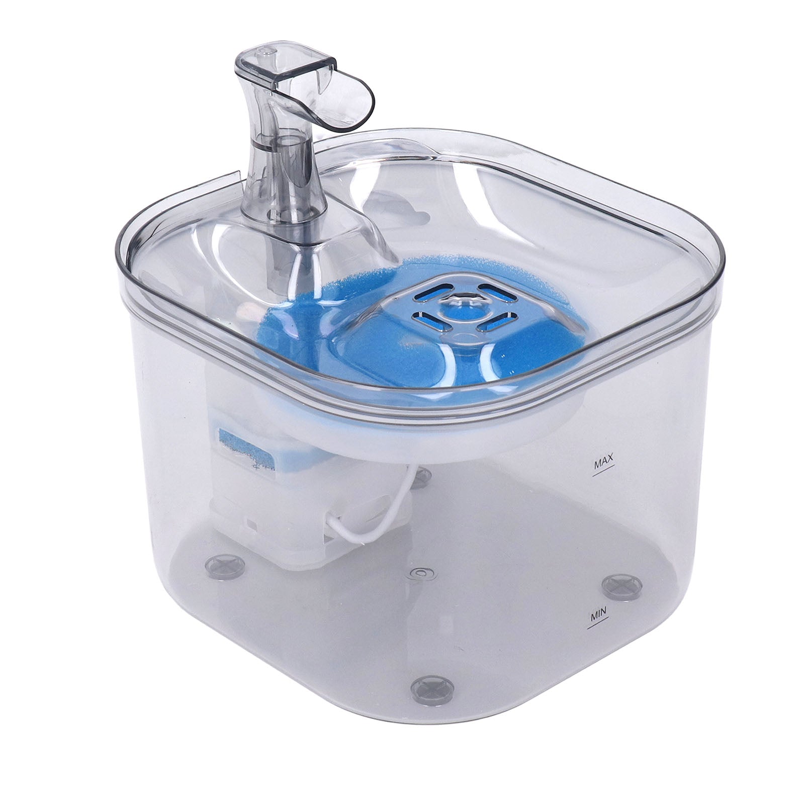 2L Automatic Pet Drinking Fountain Auto Circulation Intelligent Pet Water Fountain Transparent